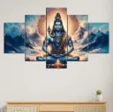 Peaceful Shiva 5 Pieces Frame