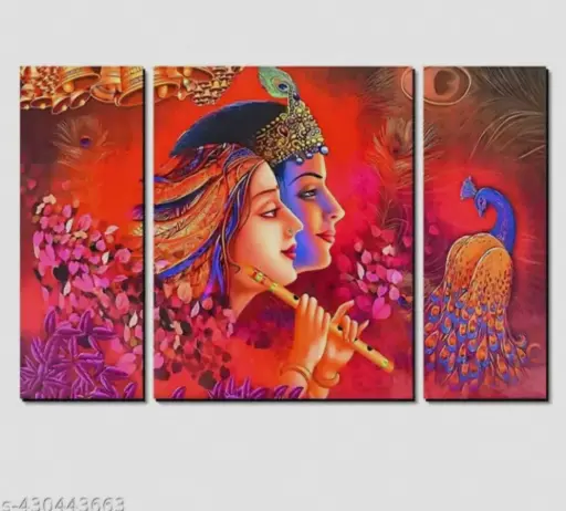 Divine Radha Krishna 3 Pieces